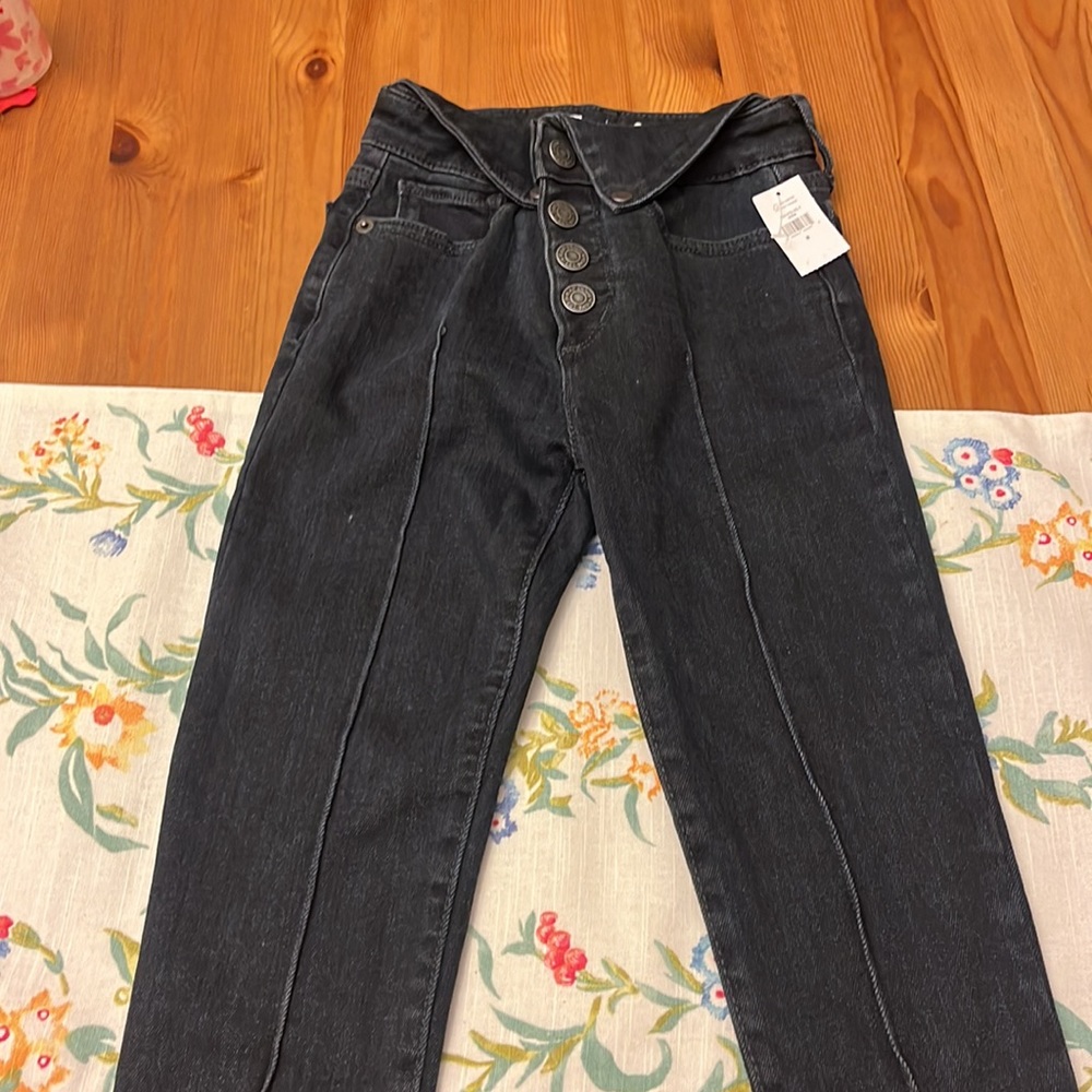 GAP high rise black jeggings - size 8 (fits like size 7)